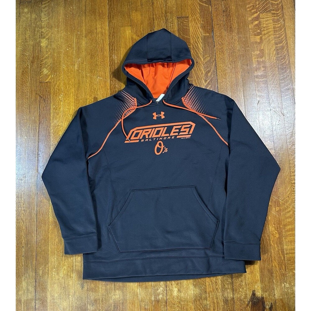 Baltimore Orioles Under Armour Hoodie Sweatshirt Size XL Performance Cold Gear